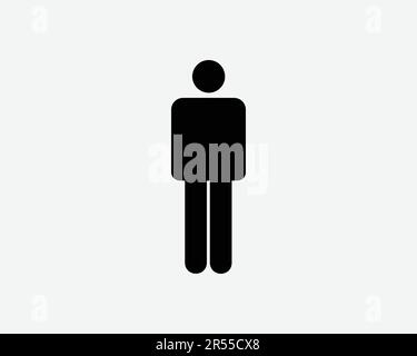 Icône Stick Figure. Stickman Homme Garçon personne personnes Homme posture personnage signe symbole Noir Illustration graphique Illustration Clipart EPS Vector Illustration de Vecteur