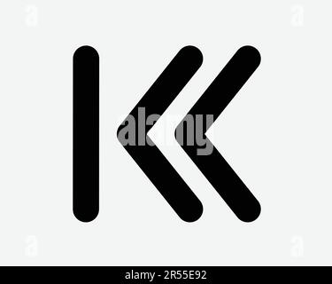 Icône de saut en arrière. Retour flèche précédente médias bouton de contrôle de la musique navigation signe symbole Noir Illustration graphique Illustration Clipart EPS Vector Illustration de Vecteur