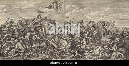 La bataille de Gaugamela, également la bataille d'Arbela, aujourd'hui tel Gomel en Irak, a été l'une des batailles les plus importantes de l'histoire du monde et a formé le point culminant de la campagne d'Alexandre pour conquérir l'Empire des Achaéménides. Il a eu lieu le 1 octobre 331 av. J.-C., historique, numériquement restauré reproduction d'un original de l'époque. / Schlacht von Gaugamela, auch Schlacht BEI Arbela, heute tel Gomel im Irak, war eine der bedeutsendsten Schlachten der Weltgeschichte und bildete den Höhepunkt des Alexanderzugs, der das Ziel verfolgte, das Achämenidenreich zu erobern. Sie fand am 1. Oktober 331 c. Chr. Etat, historique Banque D'Images