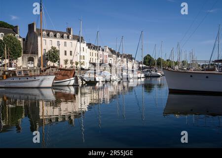 Vannes (Bretagne, nord-ouest de la France) : le port de plaisance Banque D'Images