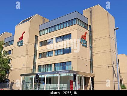 Unir les bureaux de l'Union, Jack Jones House, 2 Churchill Way, Liverpool , Merseyside, ANGLETERRE, ROYAUME-UNI, L3 8EF Banque D'Images