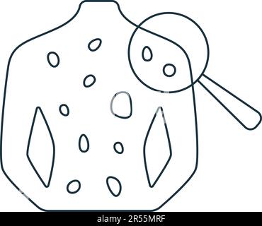 Icône dermatologie. Signe simple monochrome de la collection médicale speialist. Icône de dermatologie pour logo, modèles, web design et infographies. Illustration de Vecteur