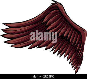 Illustration du crâne T-rex avec ailes Illustration de Vecteur