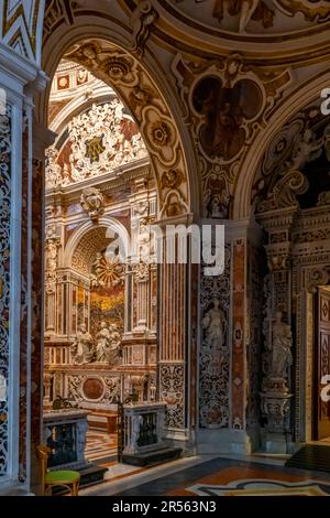 Église de Jésus de style baroque (chiesa del Gesu) également connue sous le nom de « Casa Prodessa ». Palerme, Sicile, Italie. Une des églises baroques les plus famées de SICI Banque D'Images