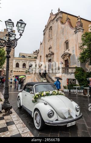 Un mariage sicilien à Taormina Sicile Banque D'Images