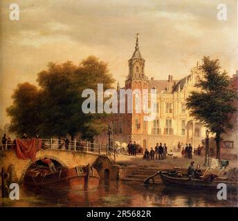 Bartholomeus Johannes Van Hove (1790-1880) - CityScape, Romanticisme néerlandais; Banque D'Images