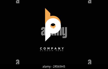 BP lettres alphabétiques initiales logo monogramme Illustration de Vecteur