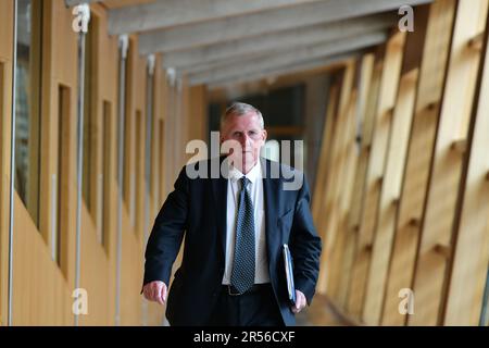 Edinburgh, Écosse, Royaume-Uni, 01 juin 2023. Alex Rowley au Parlement écossais. credit sst/alamy nouvelles en direct Banque D'Images