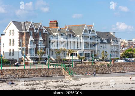 Hôtel Ommaroo de la plage, Havre des pas, St Helier, paroisse de St Helier, Jersey, Îles Anglo-Normandes Banque D'Images