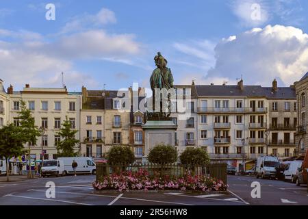 Dieppe, Normandie, France - 24 juin 2022 : place du marché tôt le matin. Banque D'Images