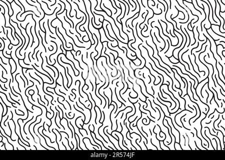 Motif abstrait noir et blanc simple sans couture Illustration de Vecteur