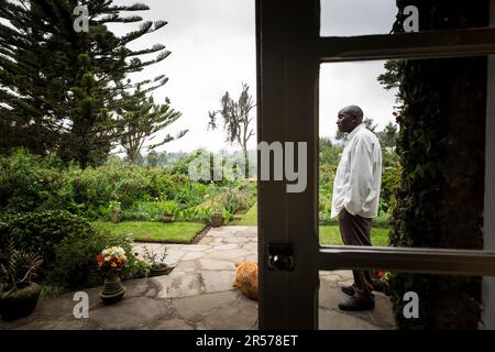 Rwanda. Imbibazi. Maison et musée Rosamond Carr Banque D'Images