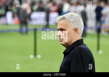 Budapest, Hongrie. 31st mai 2023. Budapest, 31 mai 2023 stade de l'arène de Puskas finale de la ligue Europa 22/23 Séville - Rome photo: José Mourinho Budapest, 31 mai 2023 stade de l'arène de Puskas finale de la ligue Europa 22/23 Séville - Rome photo: Crédit: Agence de photo indépendante/Alamy Live News Banque D'Images