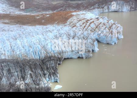 Glaciers majestueux dans les montagnes Patagoniennes d'El Chaltén dans le parc national de Los Glaciares en Argentine Banque D'Images