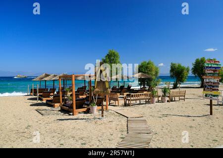 Skala Beach, Agistri, Iles Saroniques, Grèce. Banque D'Images