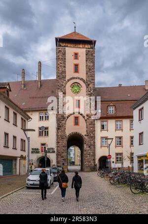 Villingen-Schwenningen, Allemagne - 30 avril 2023 : Villingen-Schwenningen est une ville médiévale située dans le sud-ouest du Bade-Wurtemberg. Banque D'Images