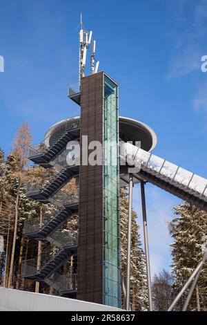 Muehlenkopfschanze, Willingen, Waldecker Land, Hesse, Allemagne Banque D'Images