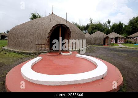 Rwanda. Ruhengeri. Musanze. Iby'Iwacu Village culturel Banque D'Images