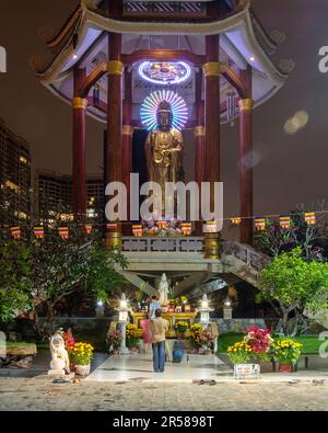 Cérémonie bouddhiste pendant Tet à Saigon Banque D'Images