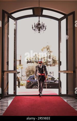 Amman, Jordanie. 01st juin 2023. Le prince héritier de Jordanie, Al Hussein bin Abdullah II, arrive au palais de Zahran à Amman, en Jordanie, sur 1 juin 2023. Photo de Balkis Press/ABACAPRESS.COM Credit: Abaca Press/Alay Live News Banque D'Images