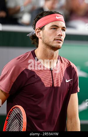 Paris, France. 01st juin 2023. Taylor Fritz des Etats-Unis lors de l'Open de France, grand tournoi de tennis de Slam sur 1 juin 2023 au stade Roland Garros à Paris, France. Crédit : Victor Joly/Alamy Live News Banque D'Images