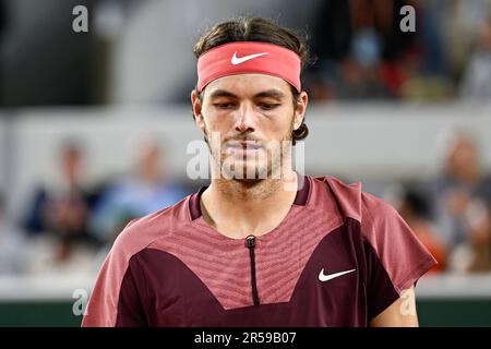 Paris, France. 01st juin 2023. Taylor Fritz des Etats-Unis lors de l'Open de France, grand tournoi de tennis de Slam sur 1 juin 2023 au stade Roland Garros à Paris, France. Crédit : Victor Joly/Alamy Live News Banque D'Images