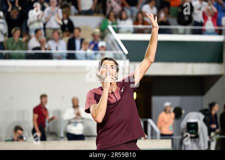 Paris, France. 01st juin 2023. Taylor Fritz des Etats-Unis lors de l'Open de France, grand tournoi de tennis de Slam sur 1 juin 2023 au stade Roland Garros à Paris, France. Crédit : Victor Joly/Alamy Live News Banque D'Images
