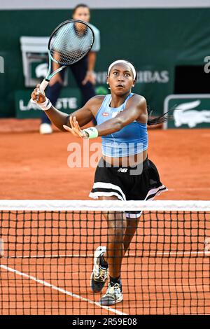 Paris, France. 01st juin 2023. Cari Coco Gauff des Etats-Unis lors de l'Open de France, tournoi de tennis Grand Chelem sur 1 juin 2023 au stade Roland Garros à Paris, France. Photo de Victor Joly/ABACAPRESS.COM crédit: Abaca Press/Alay Live News Banque D'Images