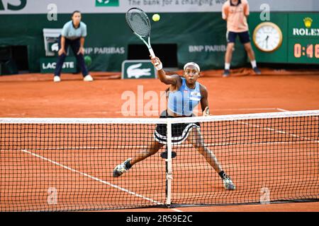 Paris, France. 01st juin 2023. Cari Coco Gauff des Etats-Unis lors de l'Open de France, tournoi de tennis Grand Chelem sur 1 juin 2023 au stade Roland Garros à Paris, France. Photo de Victor Joly/ABACAPRESS.COM crédit: Abaca Press/Alay Live News Banque D'Images