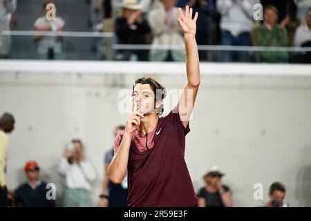 Paris, France. 01st juin 2023. Taylor Fritz des Etats-Unis lors de l'Open de France, grand tournoi de tennis de Slam sur 1 juin 2023 au stade Roland Garros à Paris, France. Photo de Victor Joly/ABACAPRESS.COM crédit: Abaca Press/Alay Live News Banque D'Images