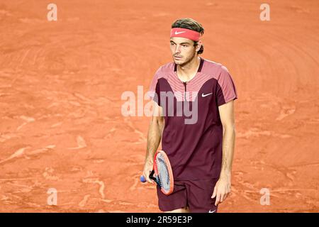 Paris, France. 01st juin 2023. Taylor Fritz des Etats-Unis lors de l'Open de France, grand tournoi de tennis de Slam sur 1 juin 2023 au stade Roland Garros à Paris, France. Photo de Victor Joly/ABACAPRESS.COM crédit: Abaca Press/Alay Live News Banque D'Images