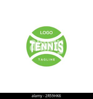Logo ballon de tennis. Vecteur du logo du club de tennis Illustration de Vecteur