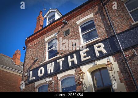 Pub Lowthers, River Ouse, centre-ville de York, 8 Cumberland Street, York, ANGLETERRE, ROYAUME-UNI, YO1 9SW Banque D'Images