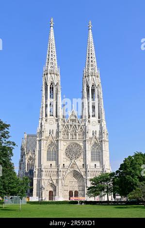 Vienne, Autriche. Église votive de Vienne Banque D'Images