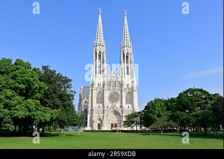 Vienne, Autriche. Église votive de Vienne Banque D'Images