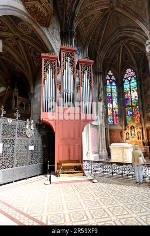 Vienne, Autriche. Église votive de Vienne. Le nouvel orgue du choeur Banque D'Images