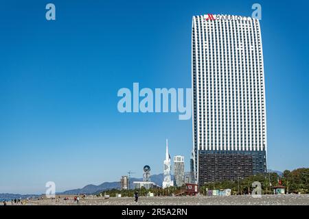 Vue sur Batumi, ville moderne et ancienne Banque D'Images