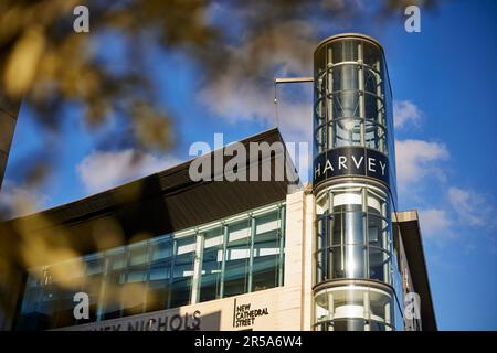 Grand magasin Manchester Harvey Nichols Banque D'Images