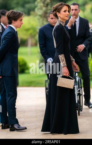 Amman, Jordanien. 01st juin 2023. Reine Rania de Jordanie à Amman, on 01 juin 2023, crédit : Cour hachémite royale/Albert Nieboer/pays-Bas OUT/point de vue OUT/dpa/Alamy Live News Banque D'Images