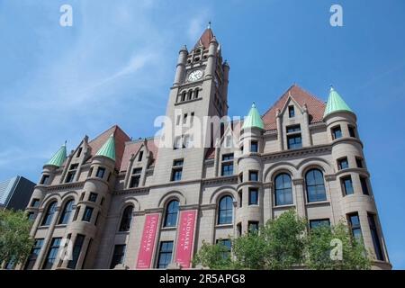 Landmark Center, un bâtiment historique construit en 1902 en tant que Cour fédérale, Custom House et États-Unis Bureau de poste, maintenant un centre culturel dynamique. Banque D'Images
