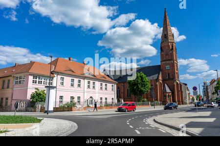 Eglise Pierre et Paul (Dessau), Allemagne de l'est Banque D'Images