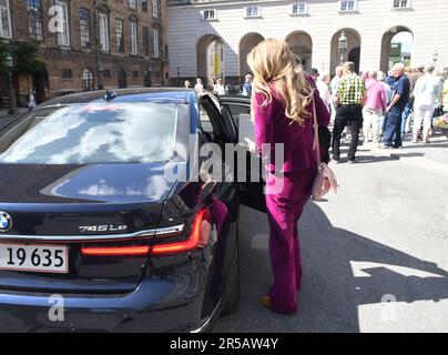 02 juin 2023/Mme Anne Halsboe Jorgesen Ministre danoise de l'immeuble du palais christiansborg parlement danois, capitale danoise Copenhague Danemark. .(photo de Francis Joseph Dean/Dean Pictures) Banque D'Images