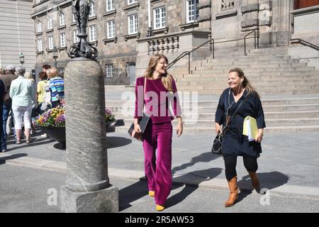 02 juin 2023/Mme Anne Halsboe Jorgesen Ministre danoise de l'immeuble du palais christiansborg parlement danois, capitale danoise Copenhague Danemark. .(photo de Francis Joseph Dean/Dean Pictures) Banque D'Images