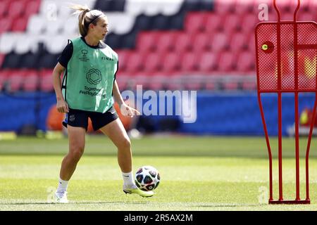 EINDHOVEN - Alexia Putellas Segura des femmes du FC Barcelone pendant la session d'entraînement avant la finale de la Ligue des champions de l'UEFA des femmes contre VFL Wolfsburg au stade Phillips sur 2 juin 2023 à Eindhoven, pays-Bas. ANP MAURICE VAN STONE Banque D'Images