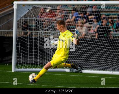 1 juin 2023, cary, NC, USA: West Ham United FC Goalie DAVID MARTIN (#1) coup de pied au match TST 2023 contre Dallas United au WakeMed Soccer Park, Cary NC (image de crédit: © Paul Morea/ZUMA Press Wire) USAGE ÉDITORIAL SEULEMENT! Non destiné À un usage commercial ! Banque D'Images