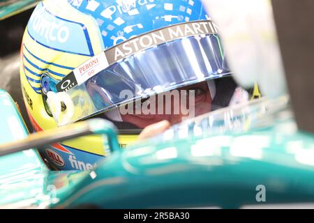 Barcelone, Espagne. 02nd juin 2023. Fernando Alonso (ESP) Aston Martin F1 équipe AMR23. Championnat du monde de Formule 1 02.06.2023, Rd 8, Grand Prix d'Espagne, Barcelone, Espagne, Journée d'entraînement. Le crédit photo doit être lu : images XPB/Press Association. Crédit : XPB Images Ltd/Alamy Live News Banque D'Images