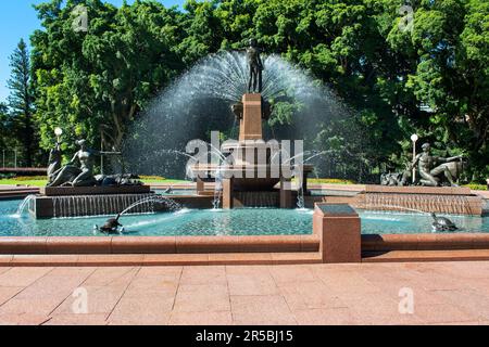 Archibald Memorial Fountain à Hyde Park, Nouvelle-Galles du Sud, Sydney, Australie Banque D'Images