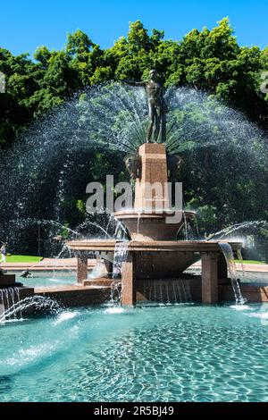 Archibald Memorial Fountain à Hyde Park, Nouvelle-Galles du Sud, Sydney, Australie Banque D'Images