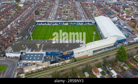 Luton, Royaume-Uni. 29th mai 2023. Vue générale du Kenilworth Road Stadium qui accueillera désormais le football de la Premier League après la promotion du club de football de Luton Town par le biais du championnat de jeu. Photo prise à Kenilworth Road, Luton, Bedfordshire, Angleterre, le 20 novembre 2020. Photo de David Horn. Crédit : Prime Media Images/Alamy Live News Banque D'Images