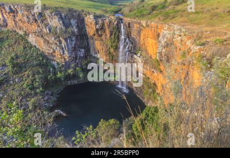 Photographie des chutes de Berlin d'en haut pendant la journée au soleil en Afrique du Sud près de Johannesburg en septembre 2013 Banque D'Images